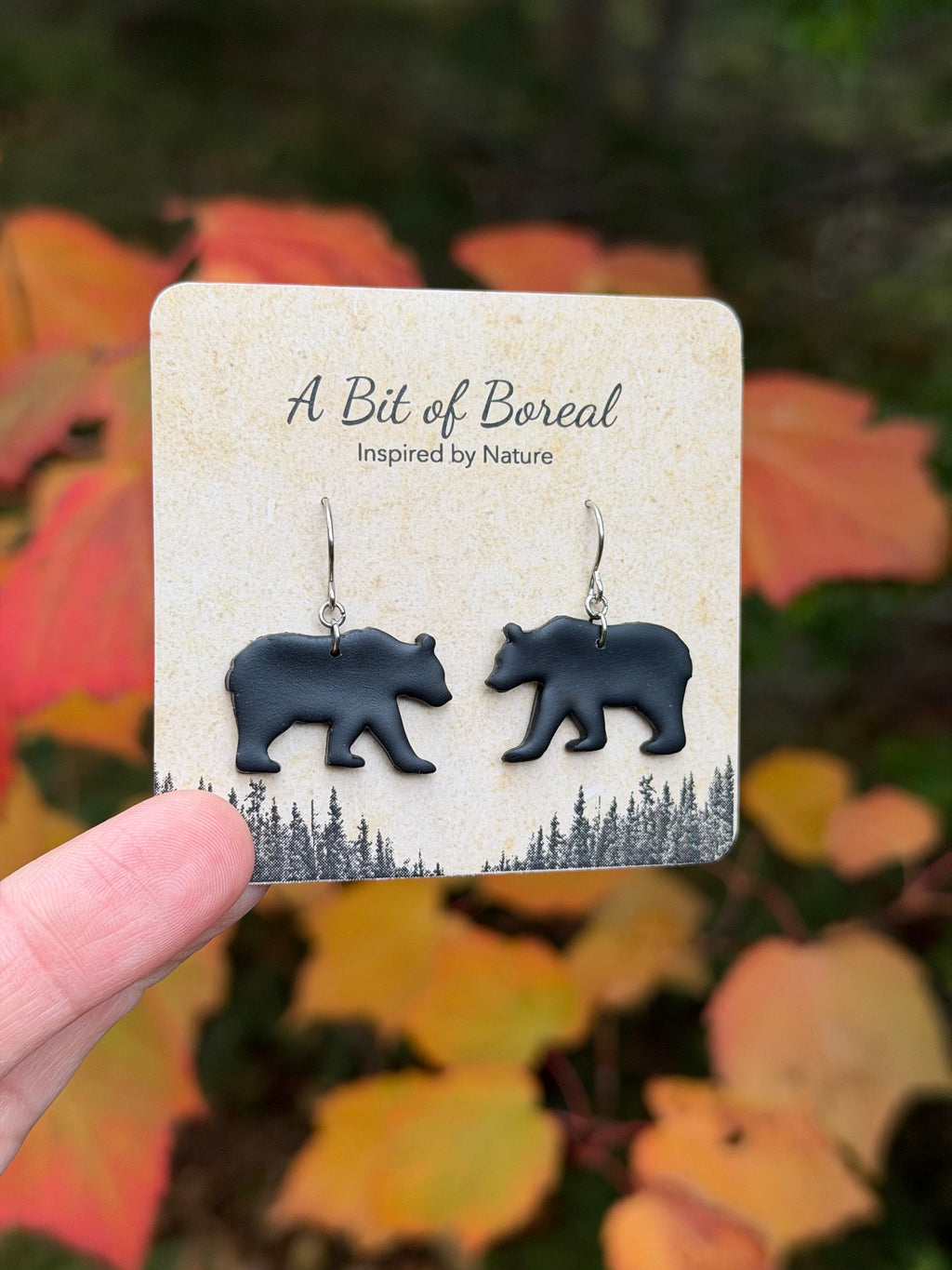 Black Bear Earrings