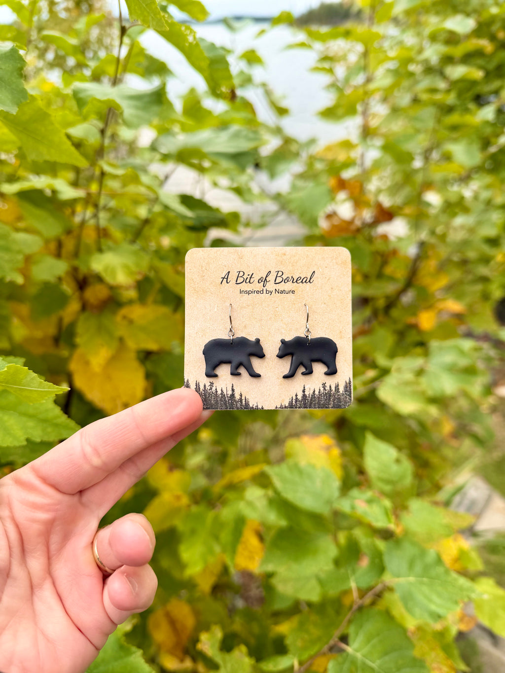 Black Bear Earrings