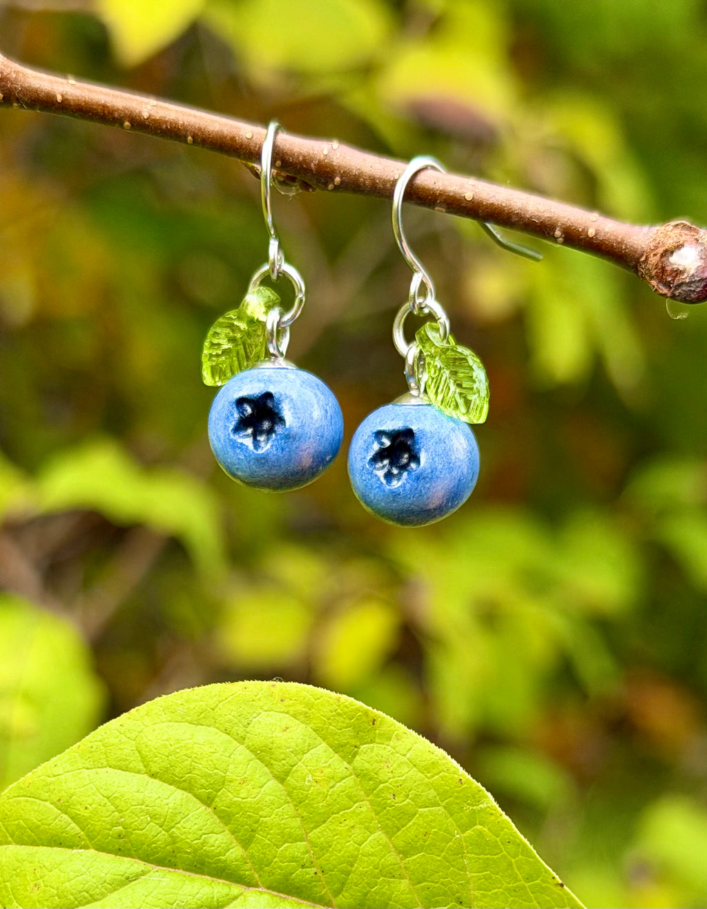 Blueberry Dangle Earrings