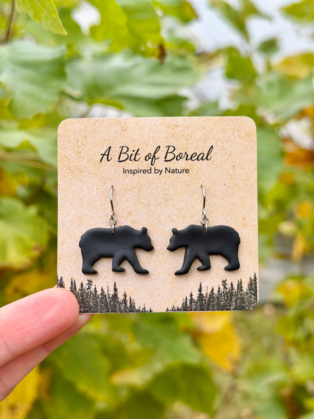 Black Bear Earrings