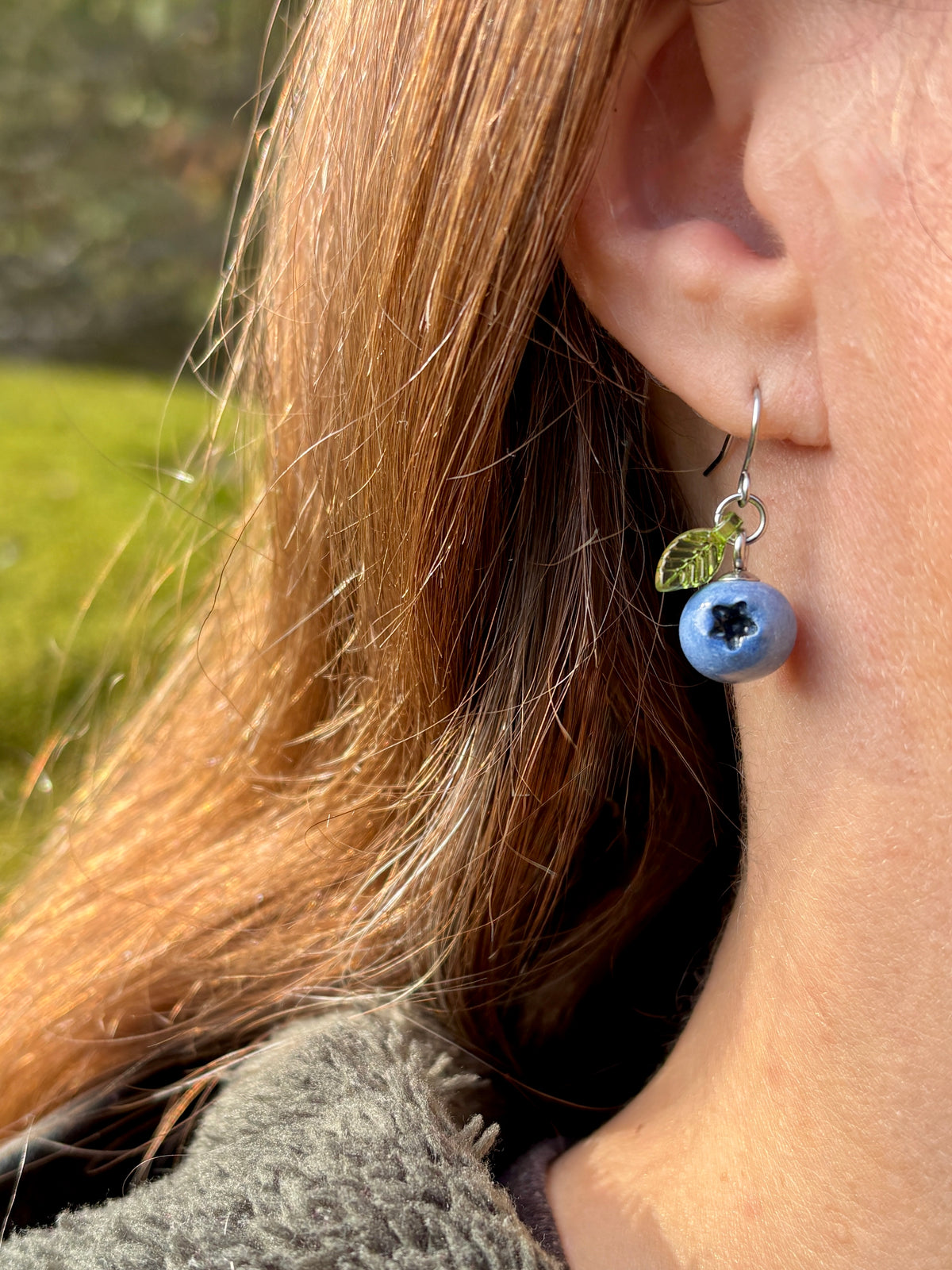 Blueberry Dangle Earrings