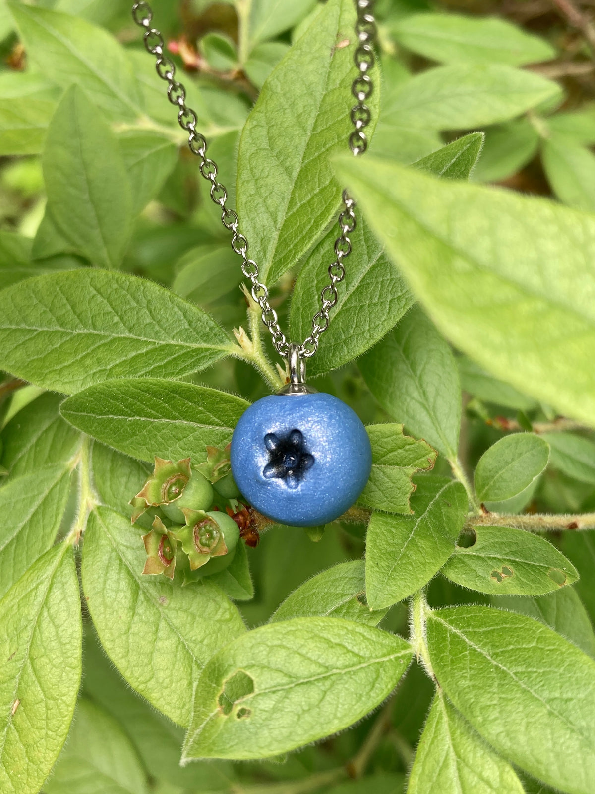 Blueberry Pendant Necklace
