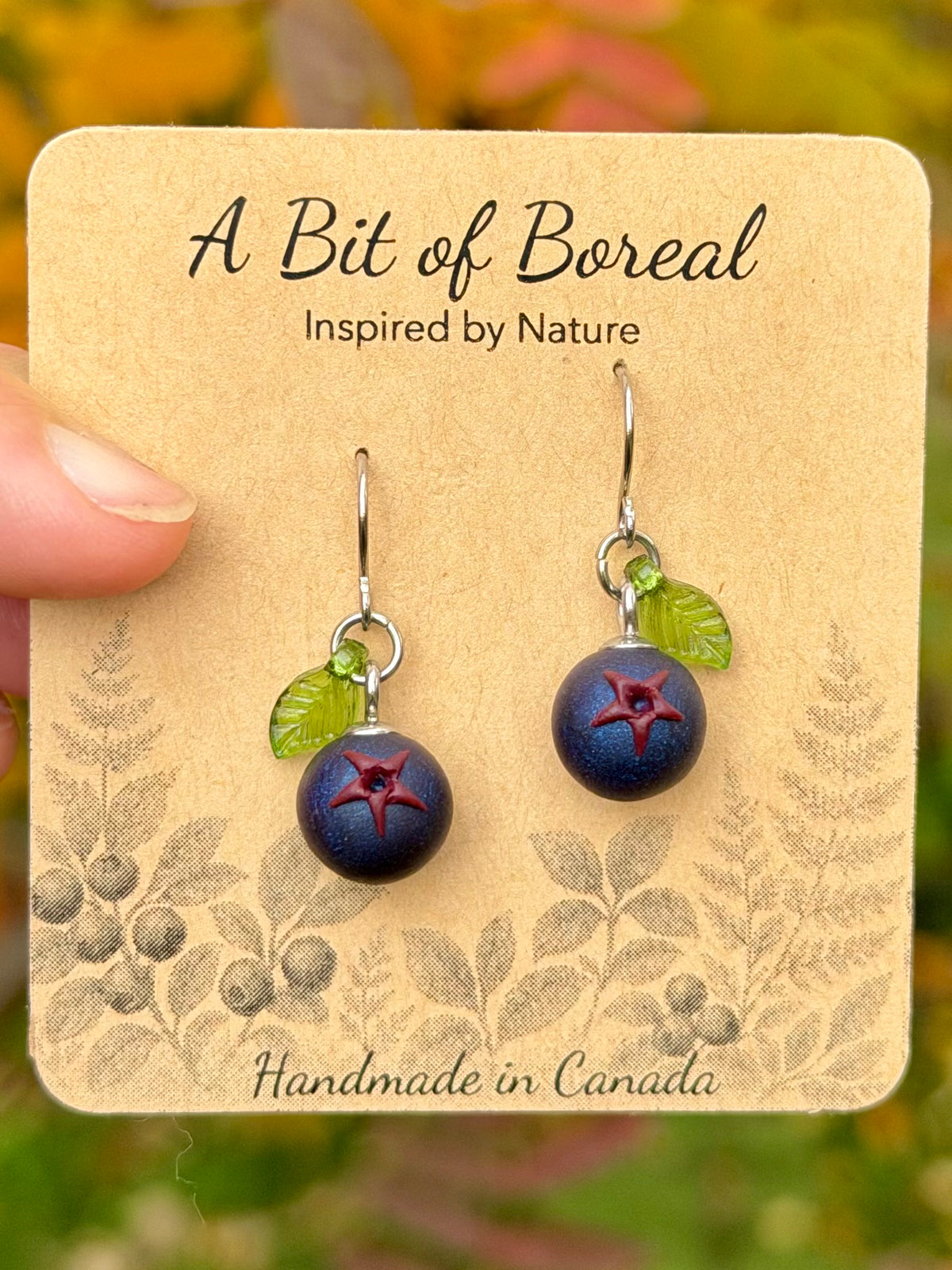 Saskatoon Berry Dangle Earrings