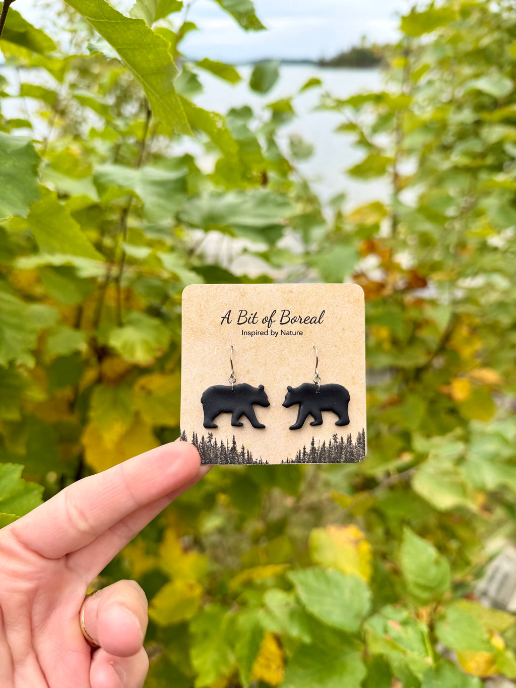 Black Bear Earrings