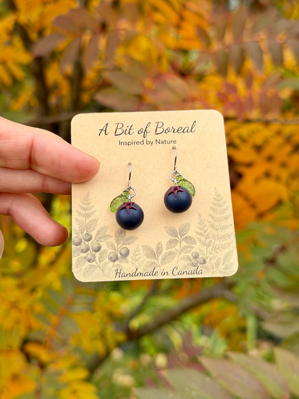 Saskatoon Berry Dangle Earrings