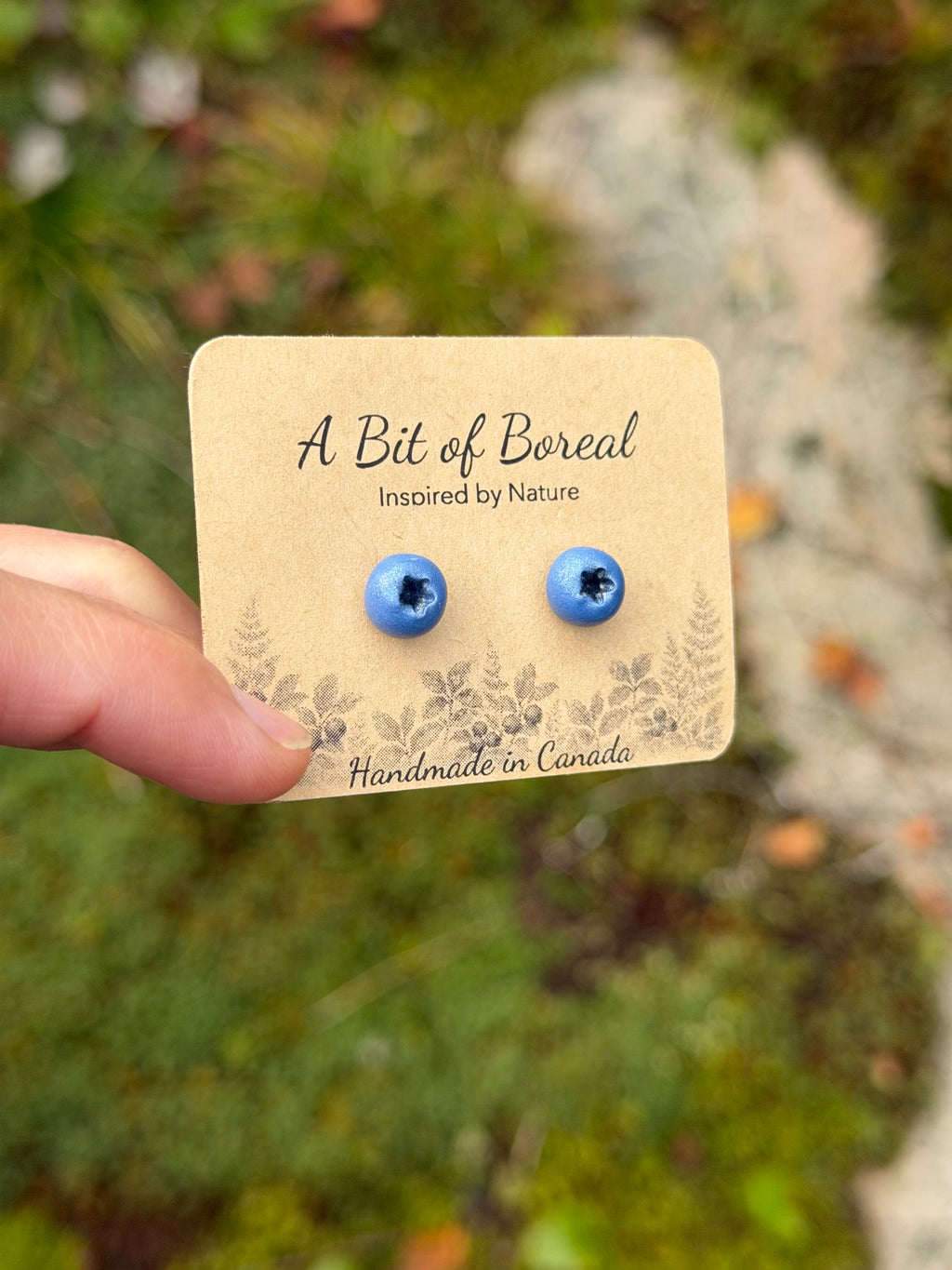 Blueberry Stud Earrings