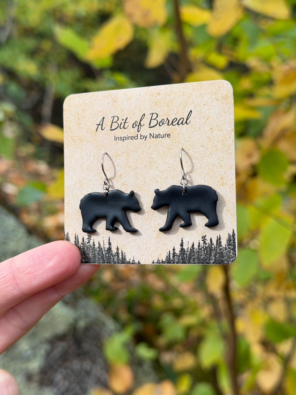 Black Bear Earrings