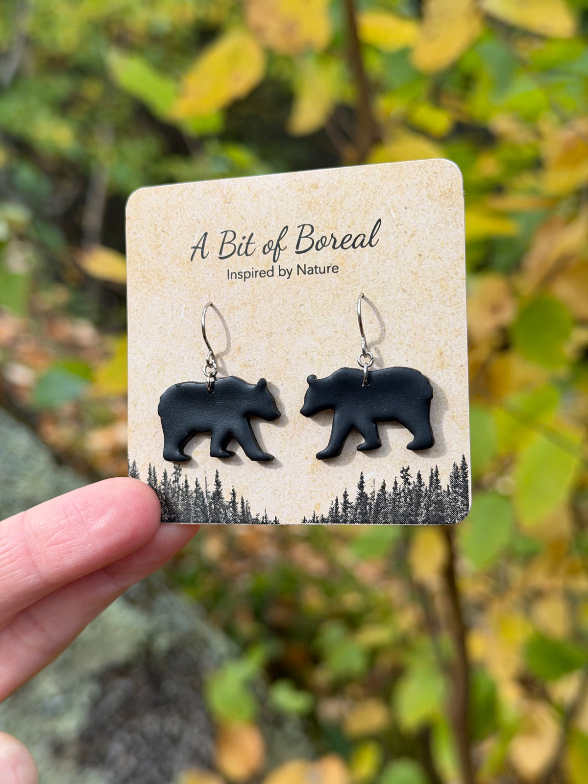 Black Bear Earrings