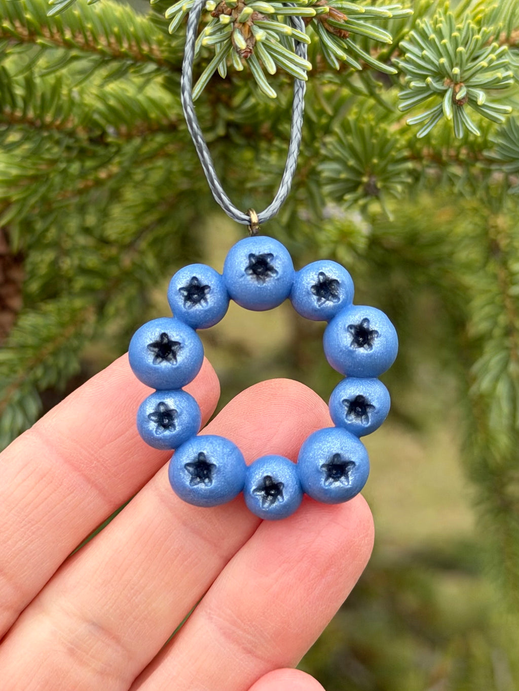 Blueberry Wreath Ornament