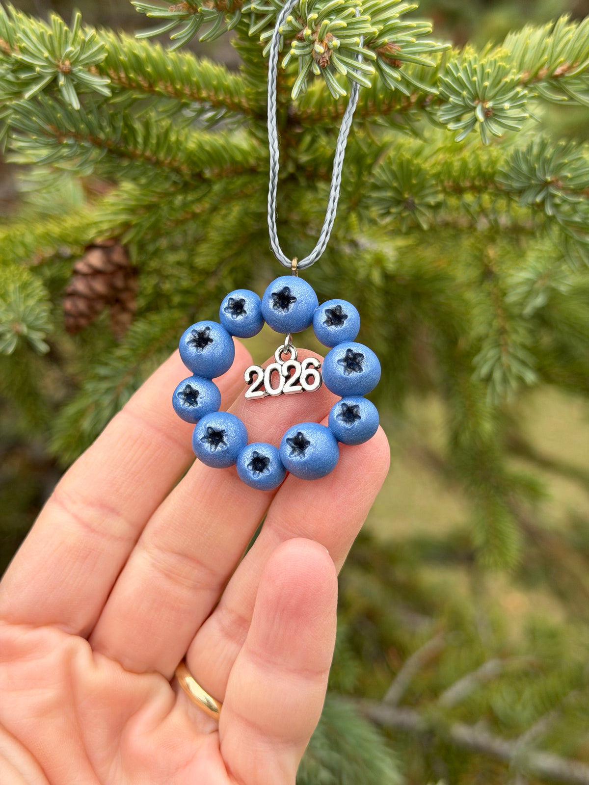 2026 Blueberry Wreath Ornament