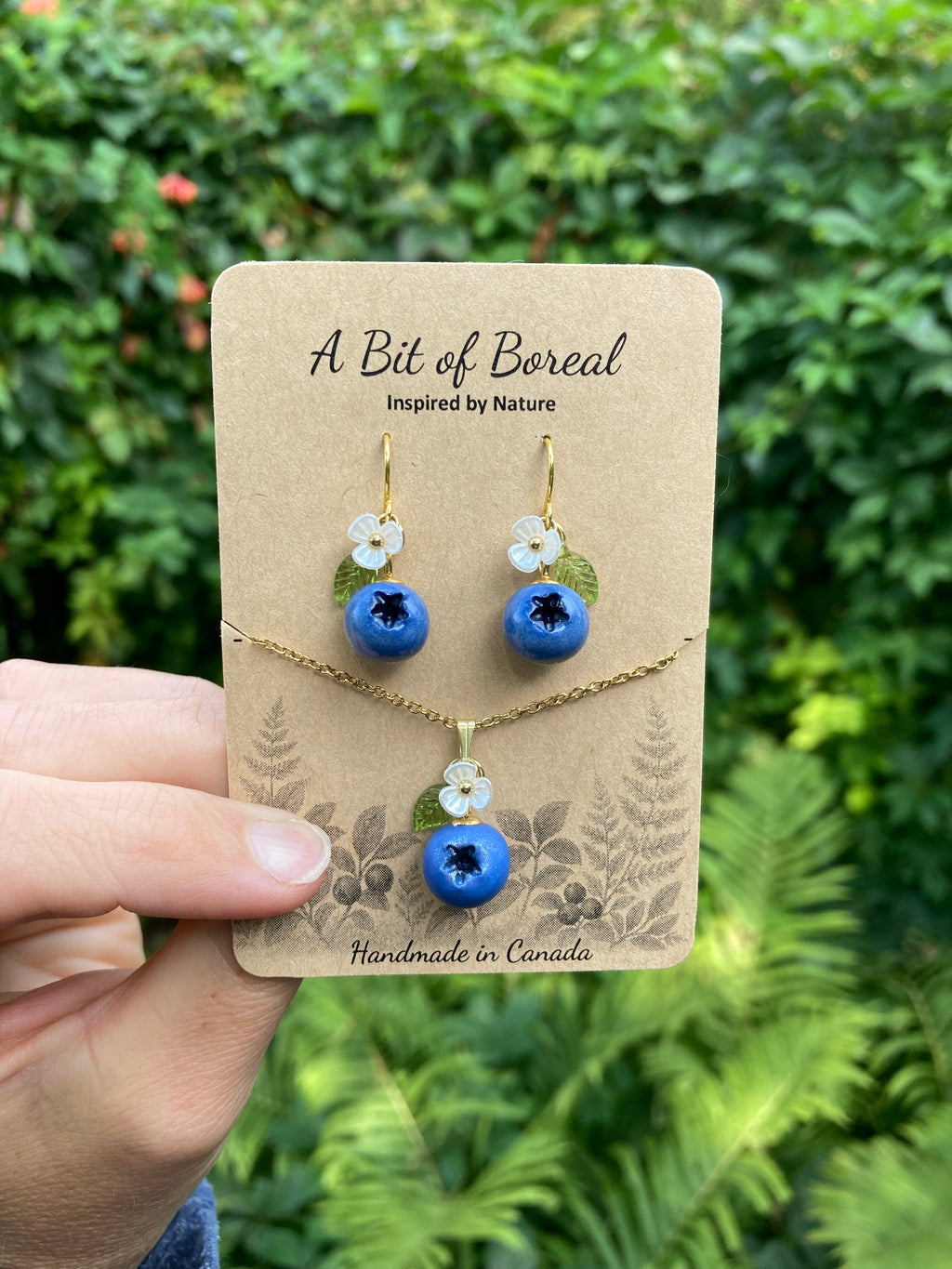 Blueberry Jewelry Set