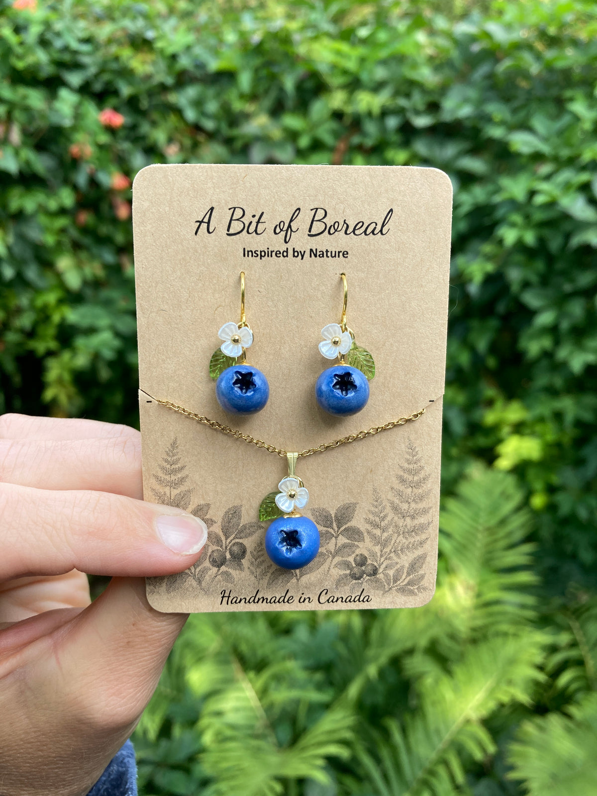 Blueberry Jewelry Set