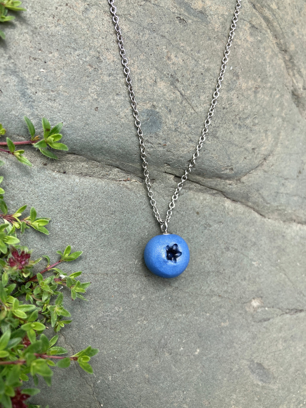 Blueberry Pendant Necklace