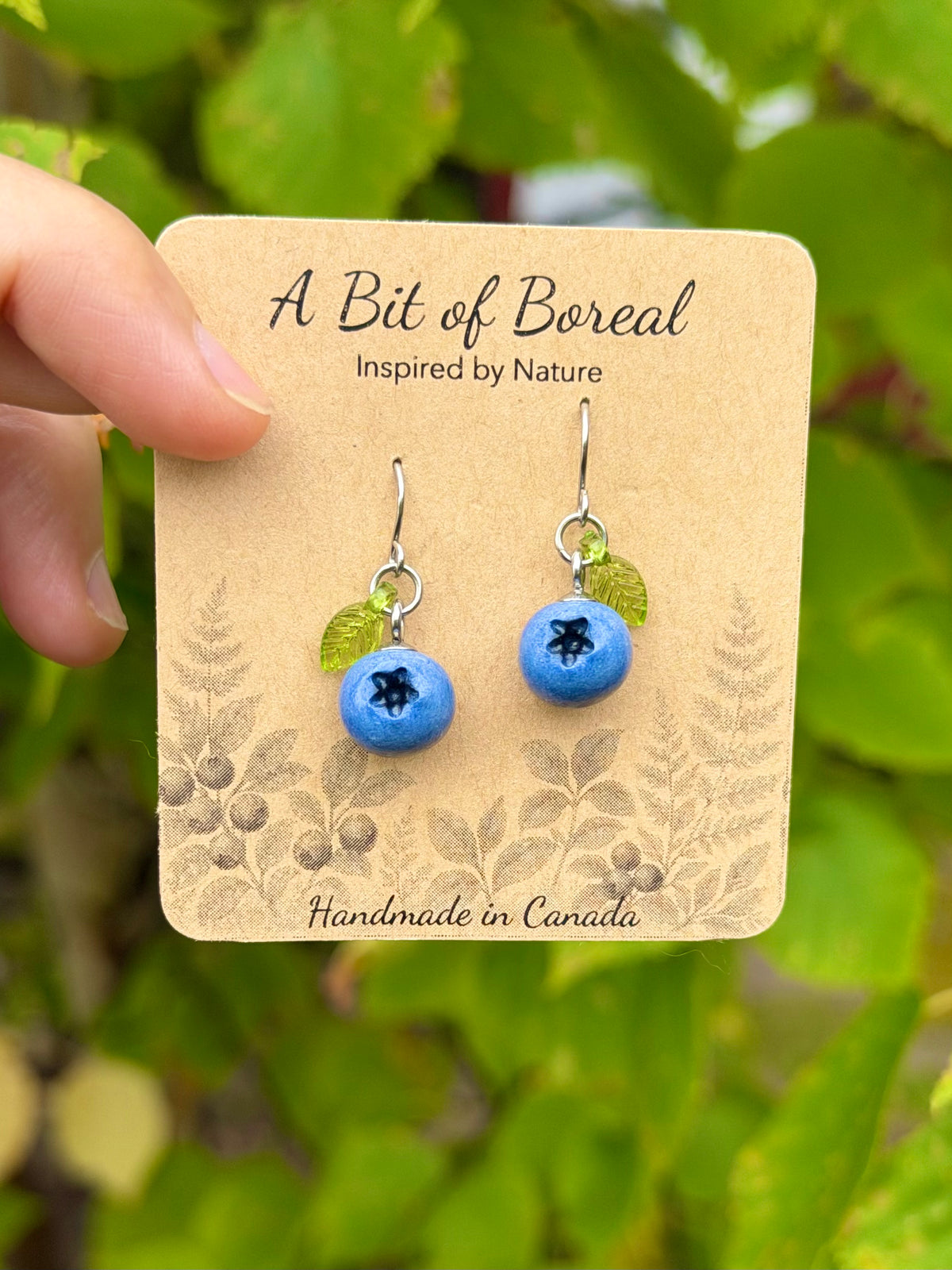 Blueberry Dangle Earrings