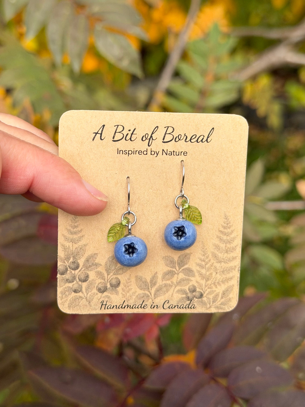 Blueberry Dangle Earrings