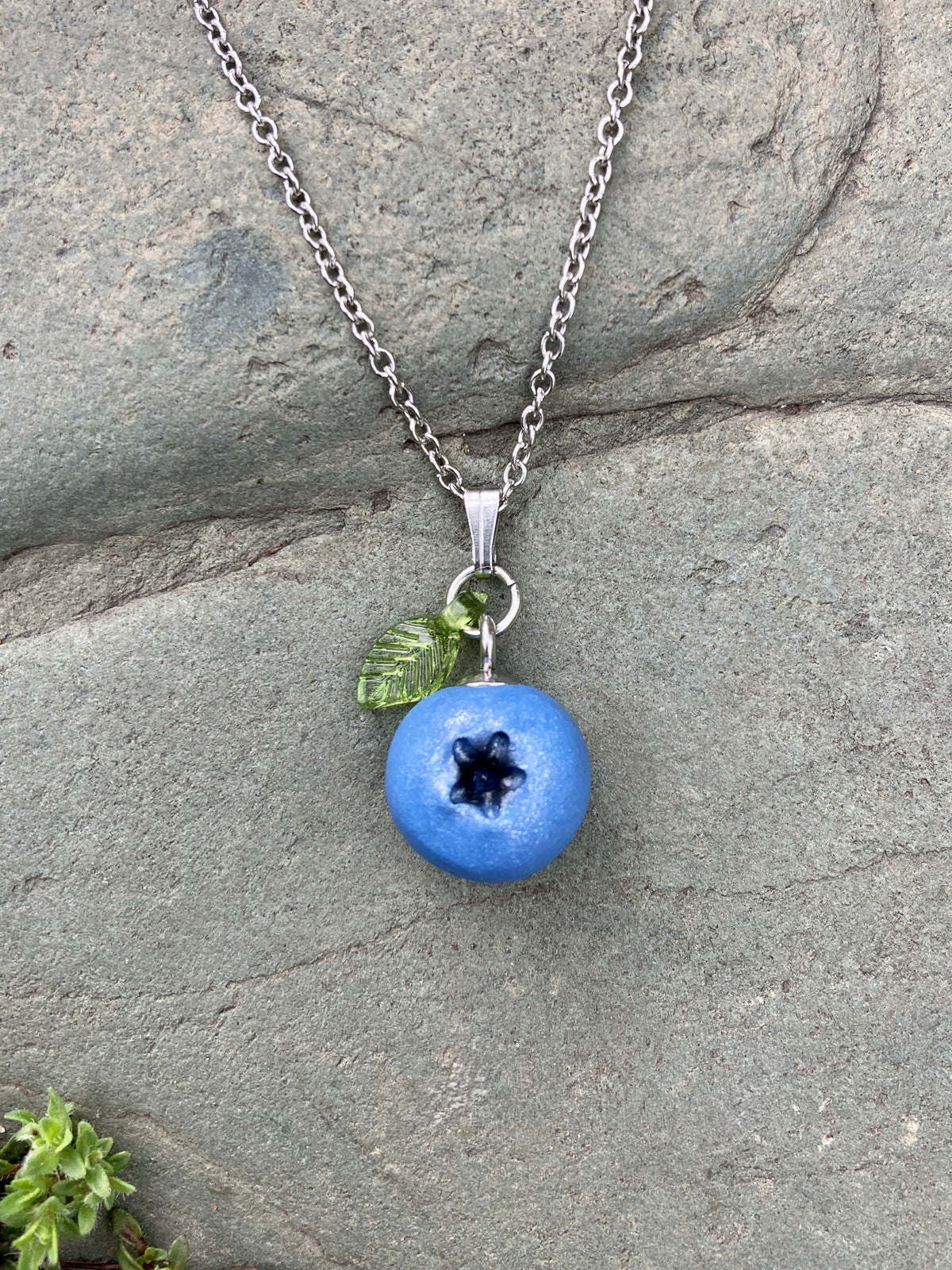 Blueberry Pendant Necklace