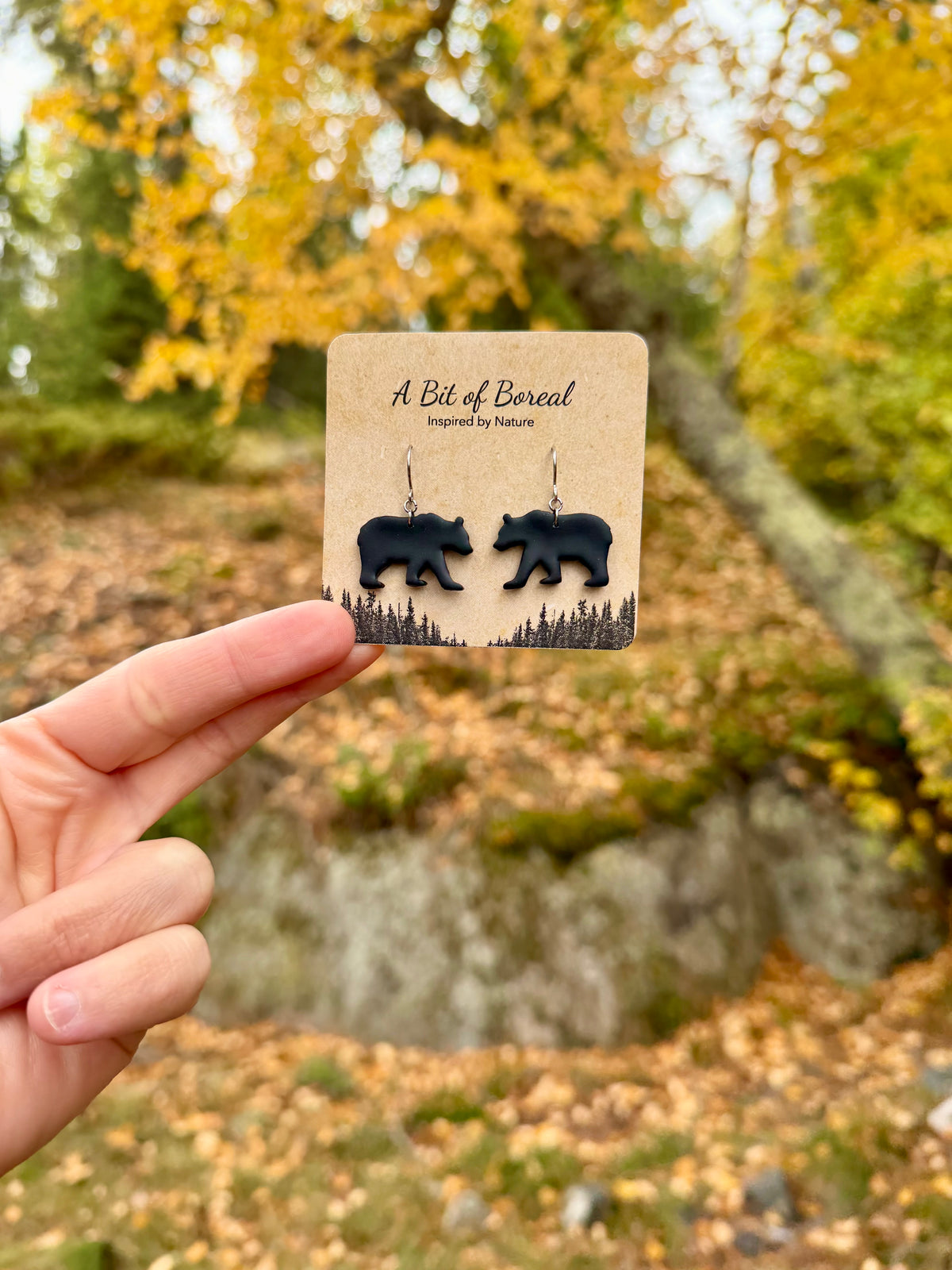 Black Bear Earrings