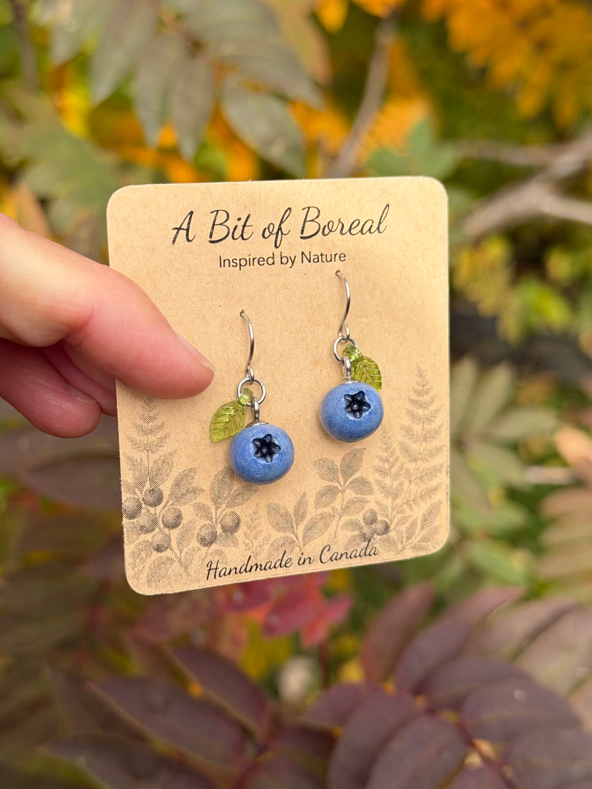 Blueberry Dangle Earrings