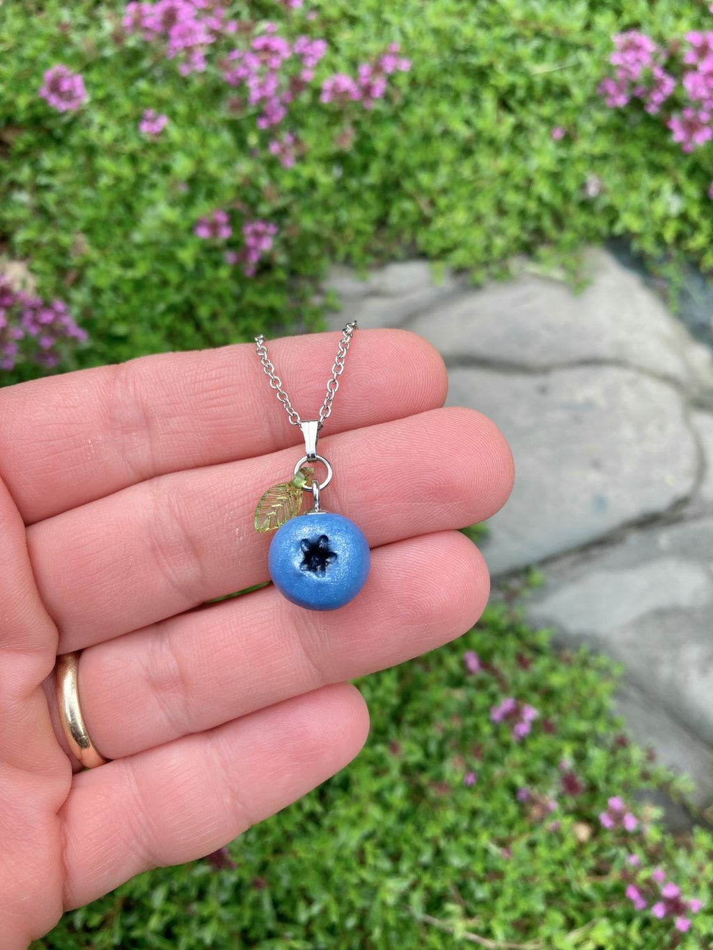 Blueberry Pendant Necklace
