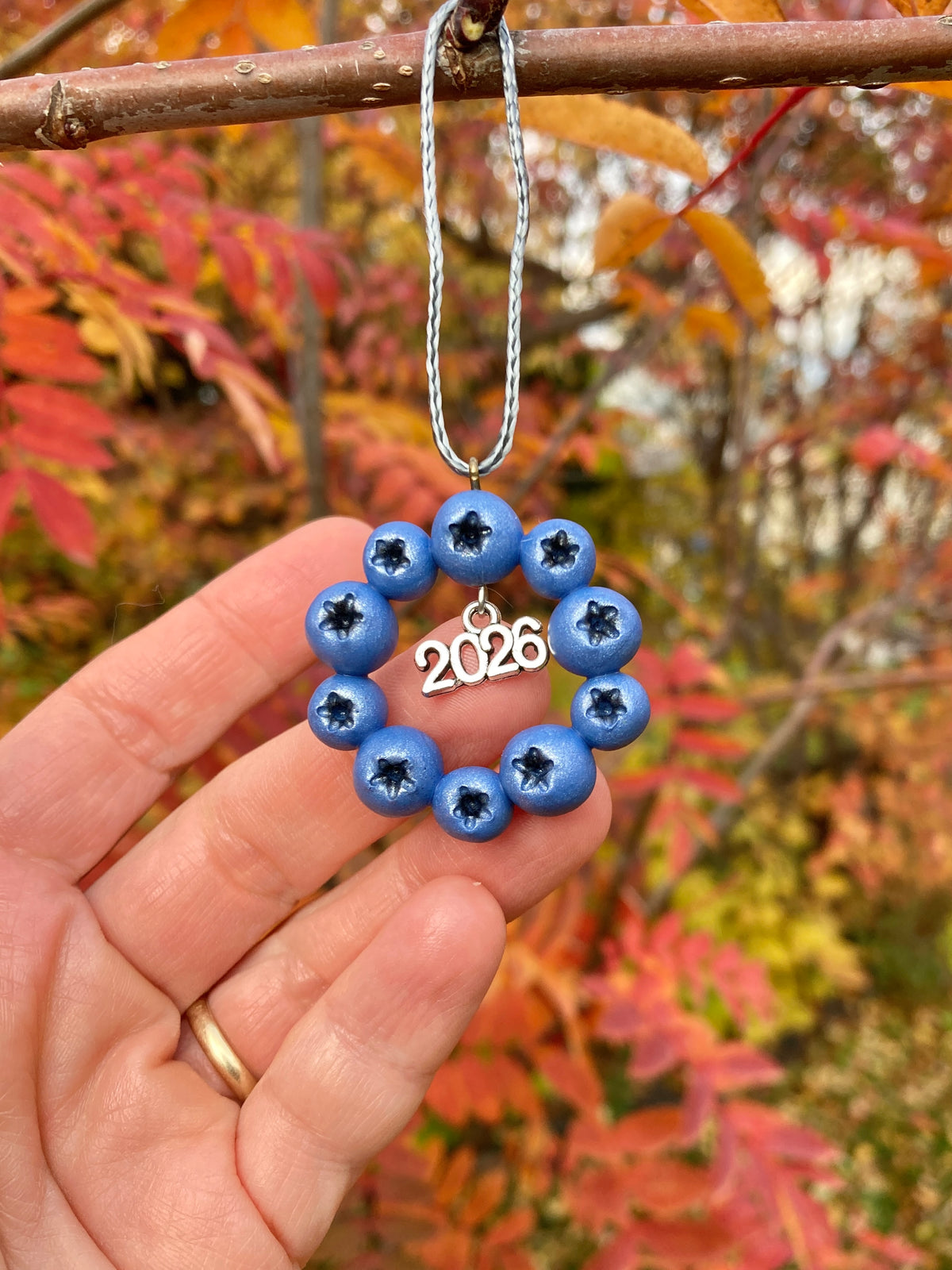 2026 Blueberry Wreath Ornament