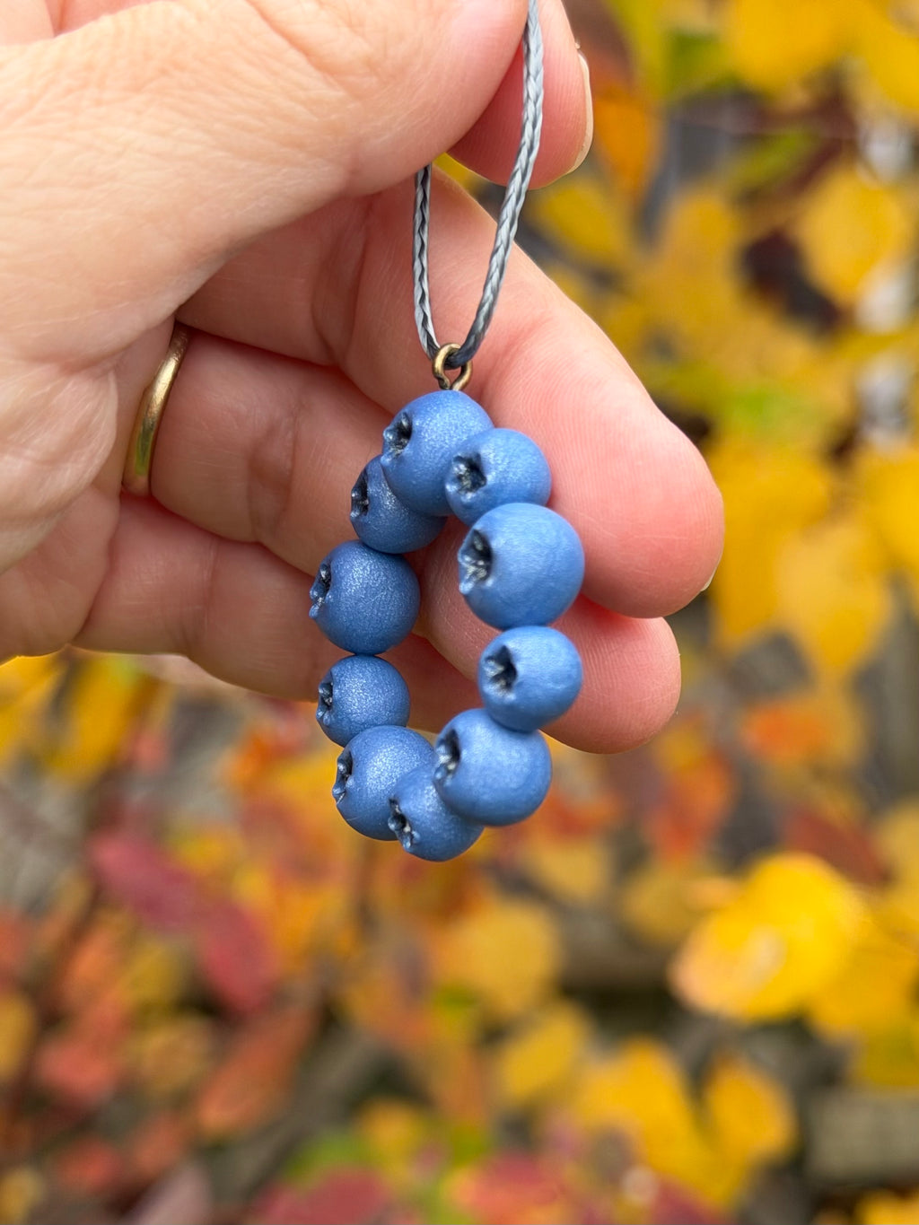 Blueberry Wreath Ornament