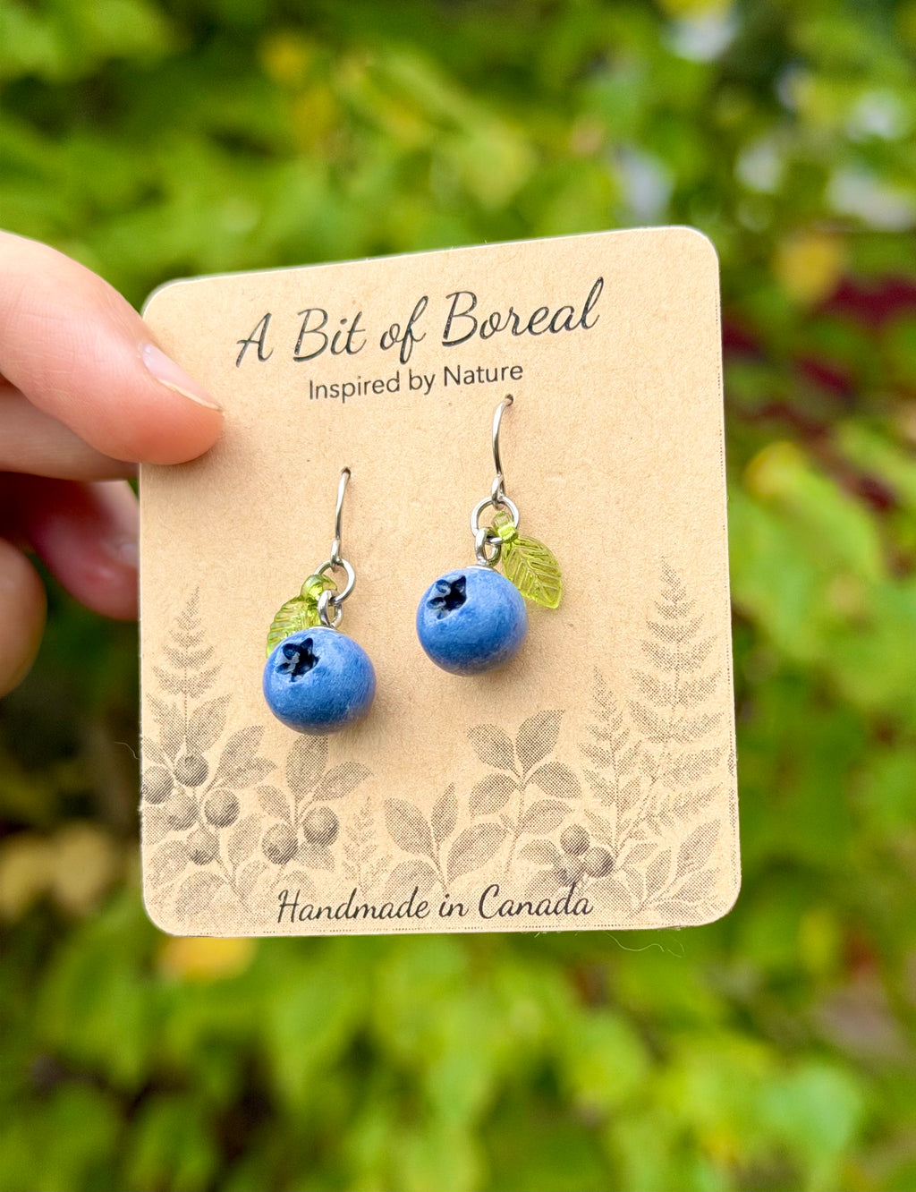Blueberry Dangle Earrings