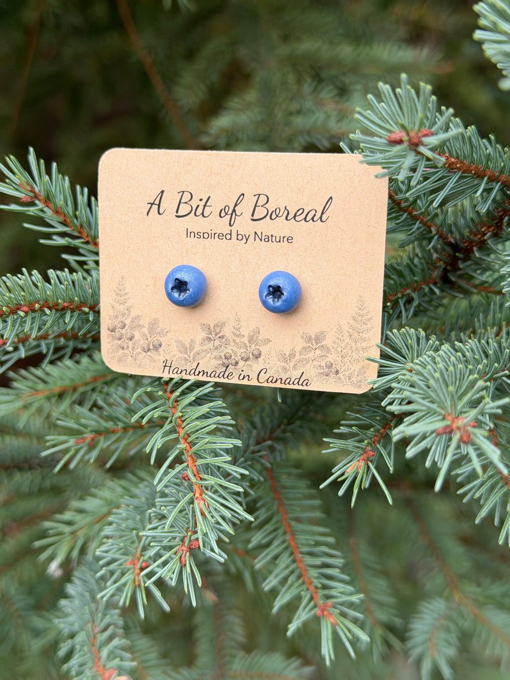 Blueberry Stud Earrings