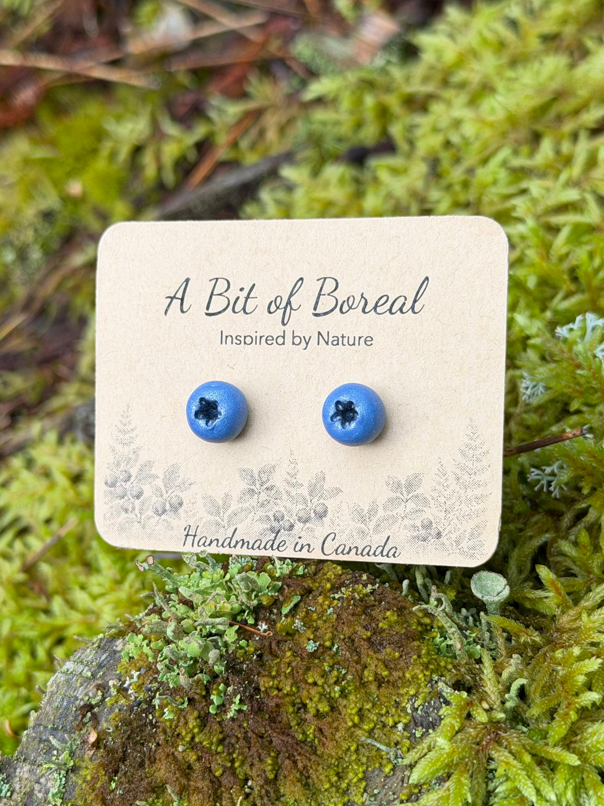 Blueberry Stud Earrings