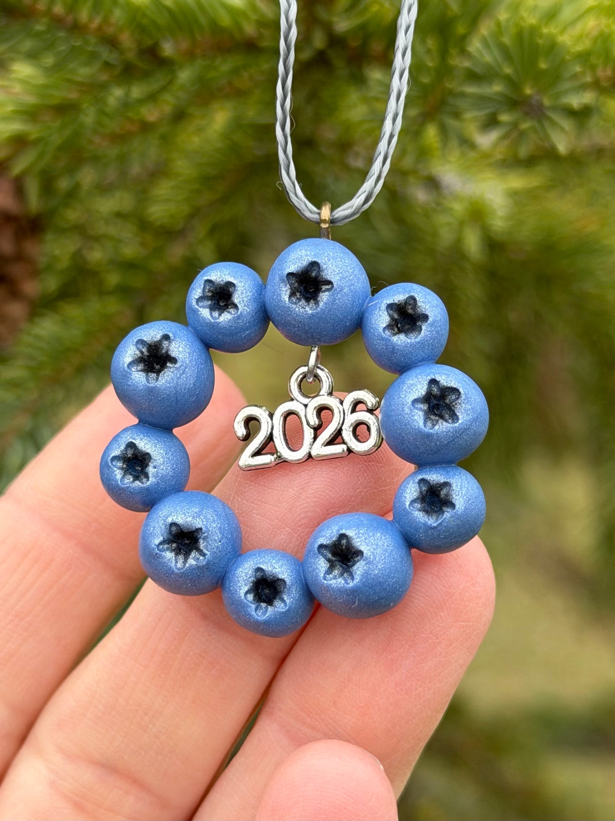 2026 Blueberry Wreath Ornament