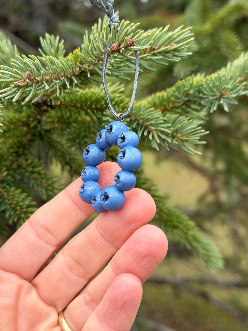 Blueberry Wreath Ornament