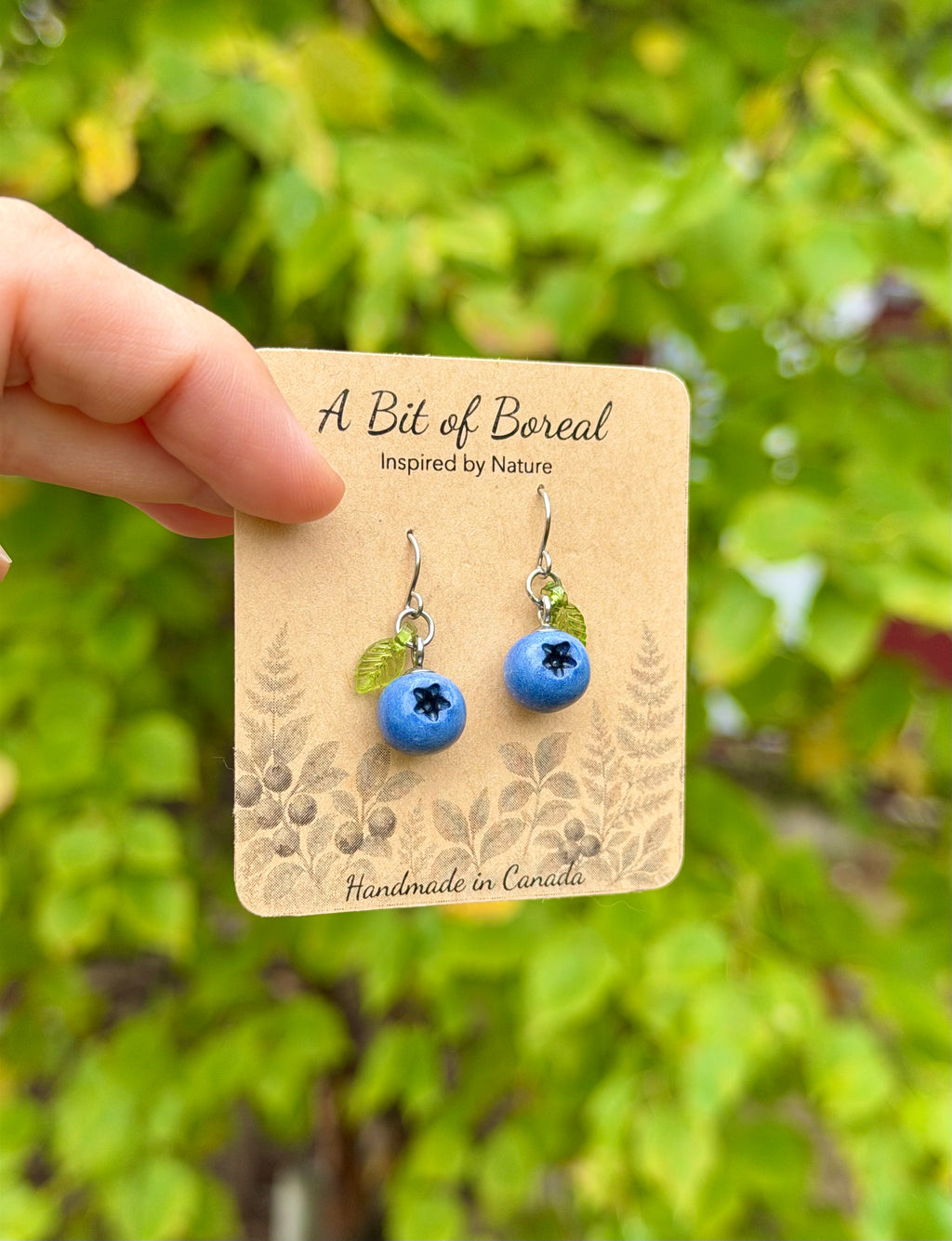 Blueberry Dangle Earrings