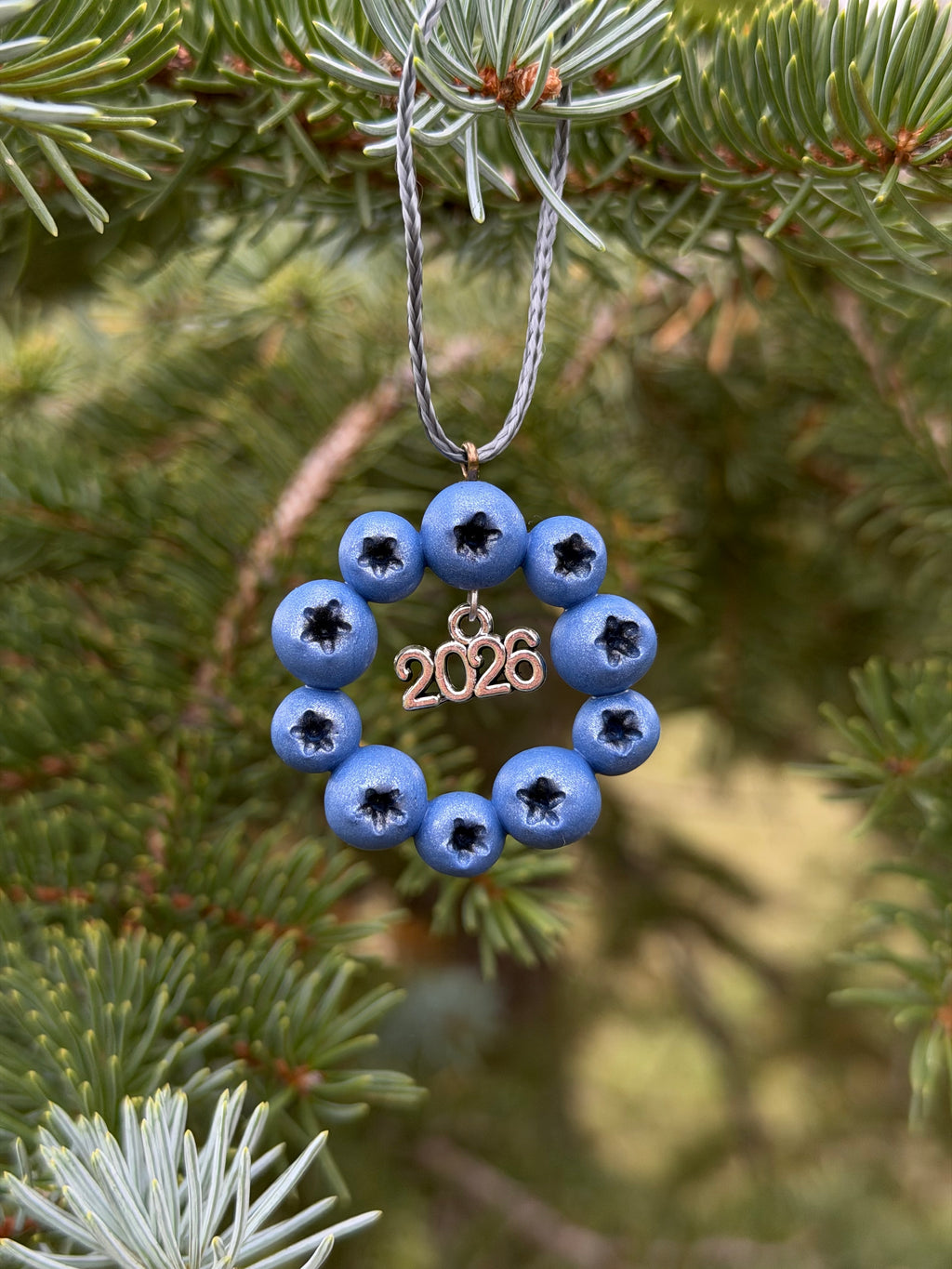 2026 Blueberry Wreath Ornament