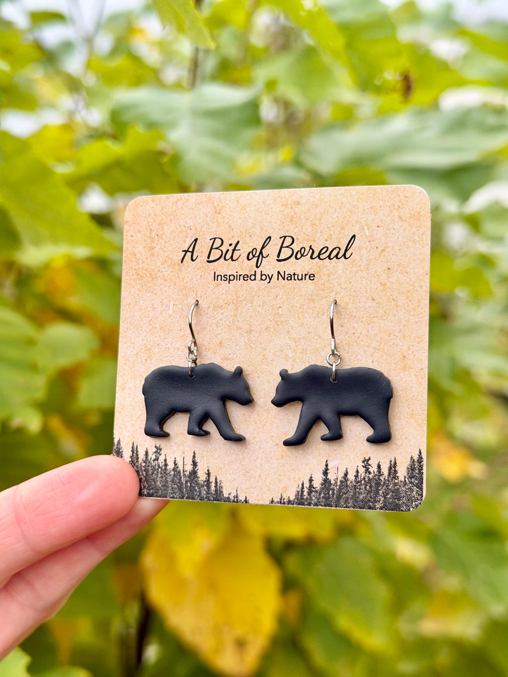 Black Bear Earrings