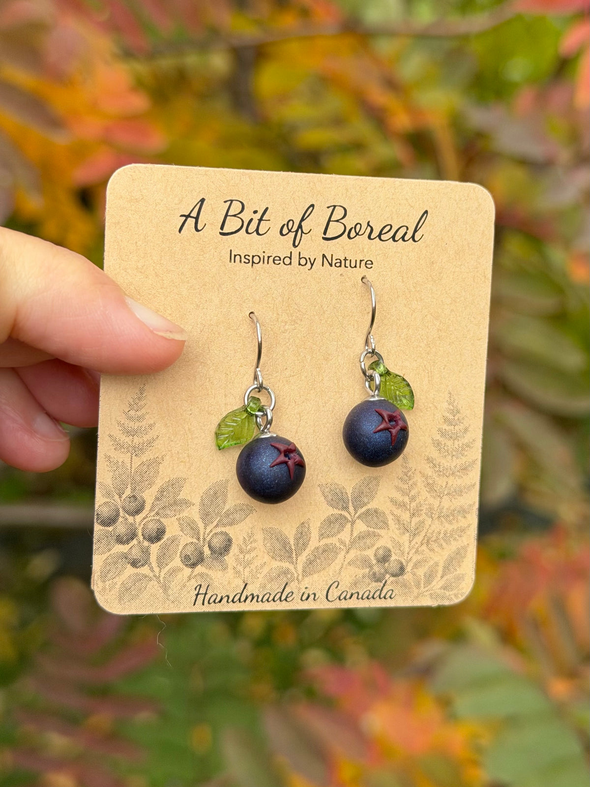 Saskatoon Berry Dangle Earrings