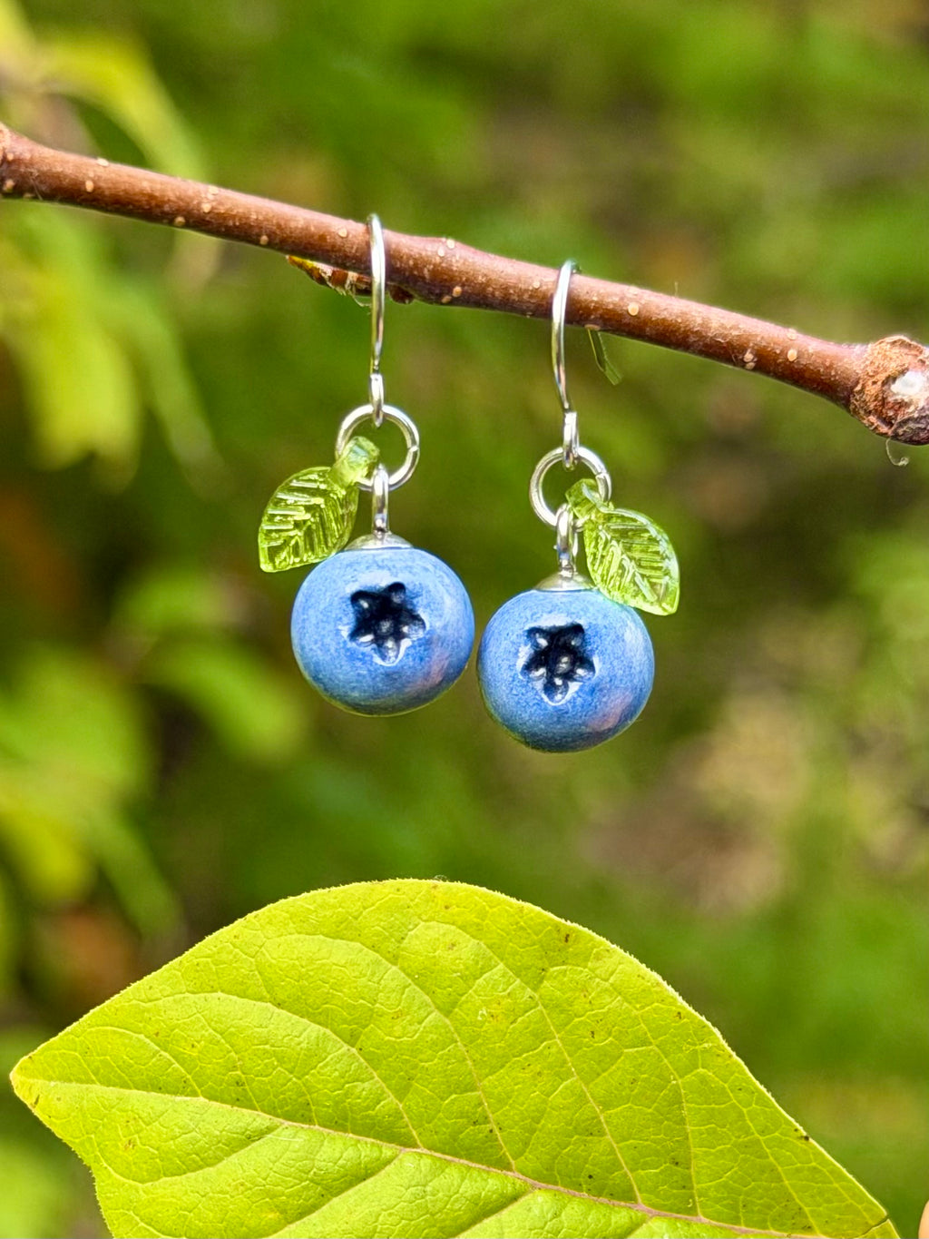 Blueberry Dangle Earrings