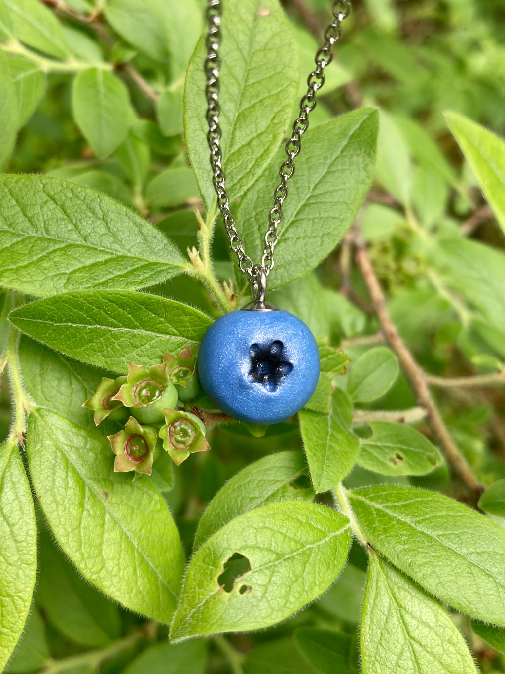 Blueberry Pendant Necklace