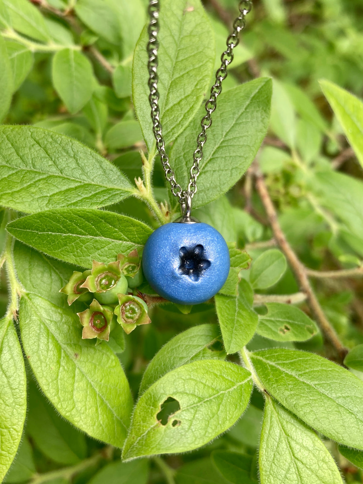 Blueberry Pendant Necklace