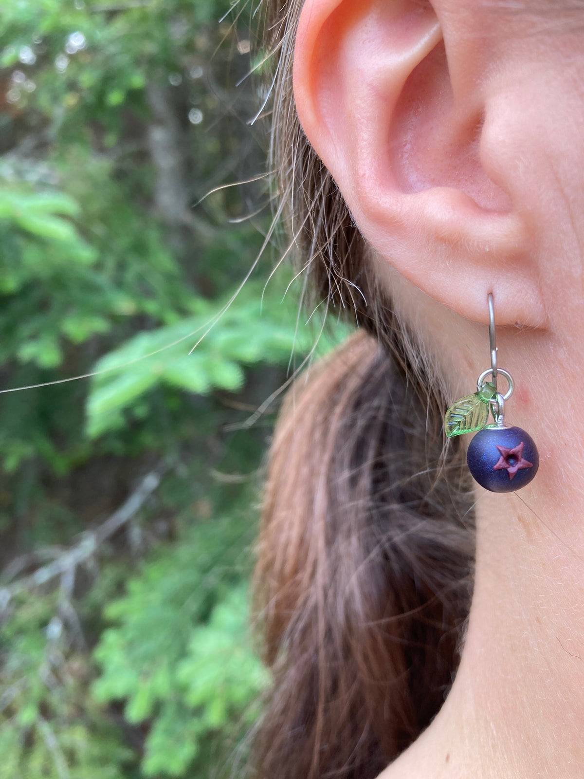 Saskatoon Berry Dangle Earrings