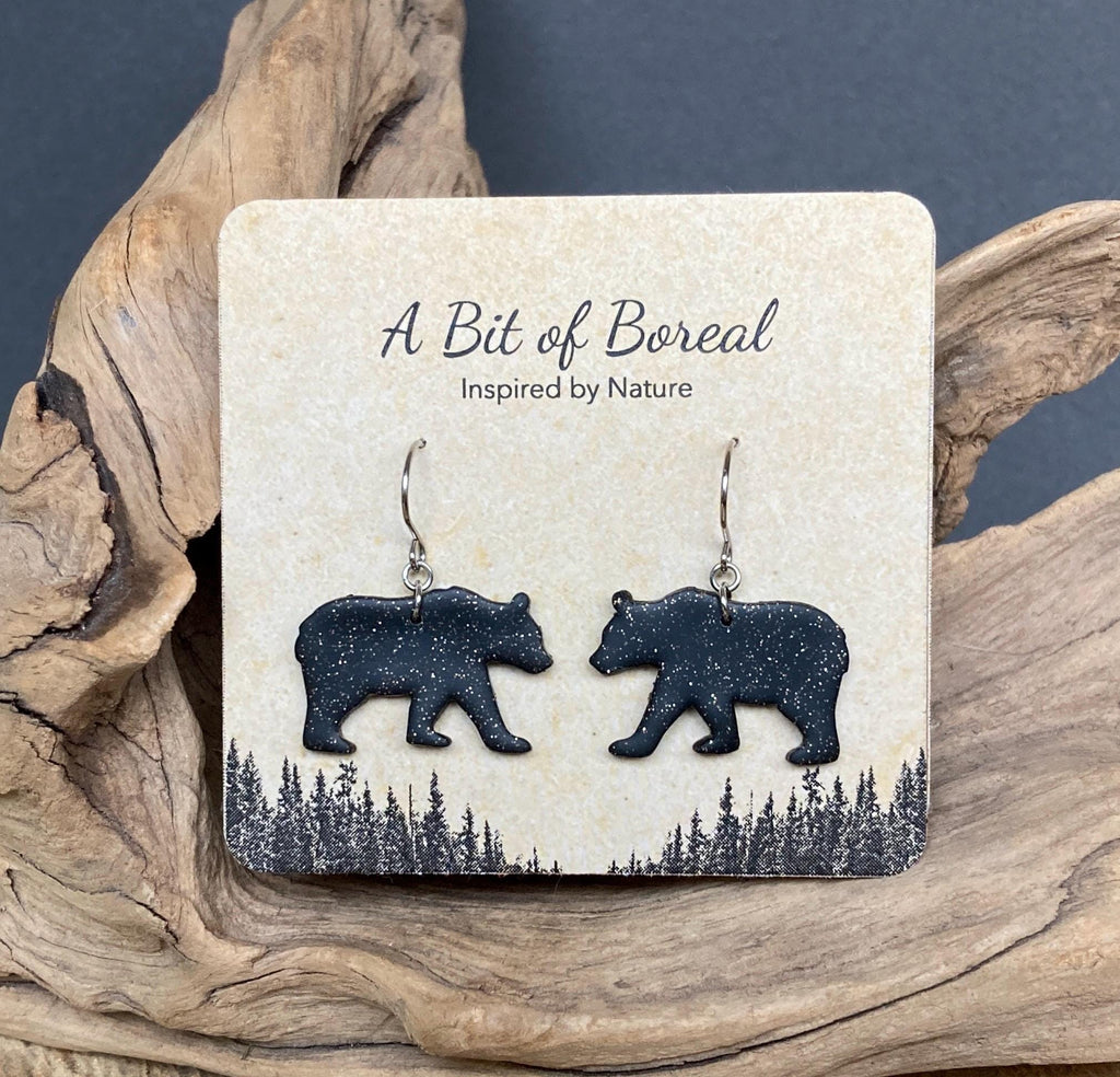 Black Bear Earrings