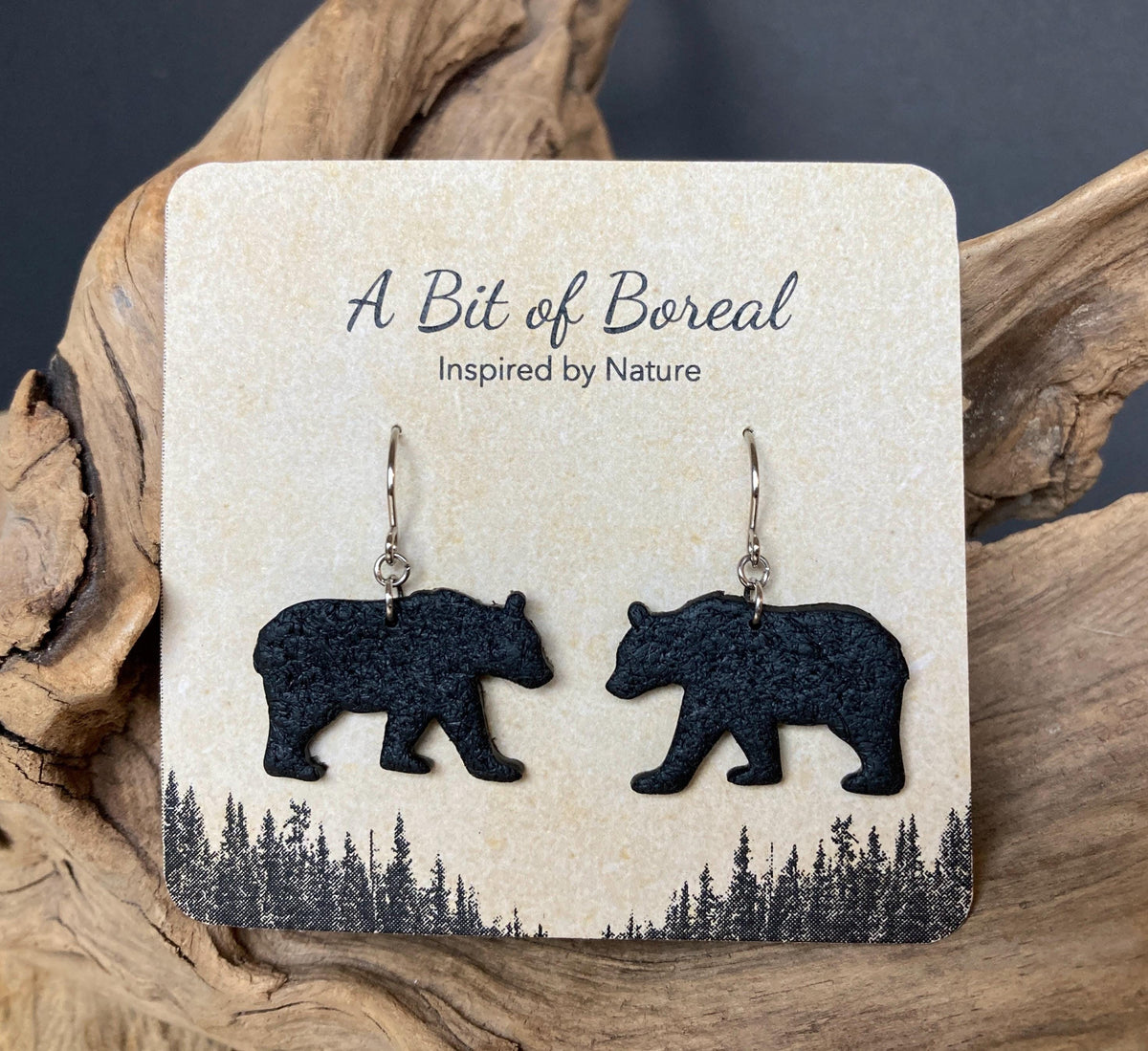 Black Bear Earrings