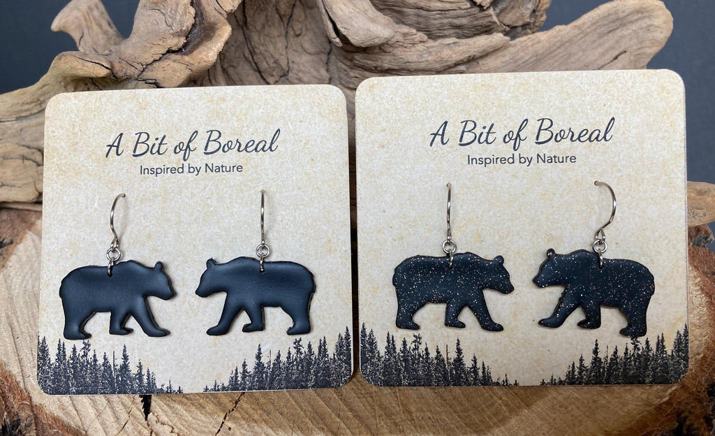 Black Bear Earrings