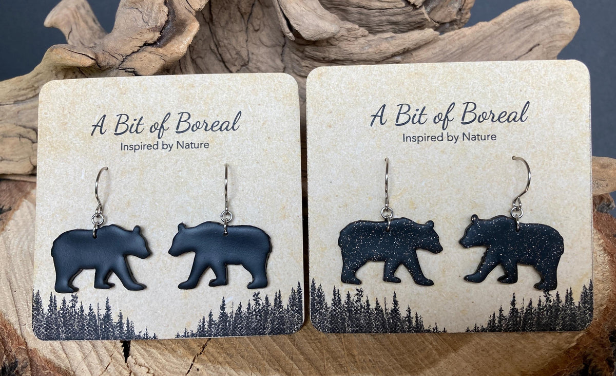 Black Bear Earrings