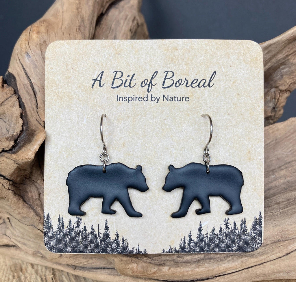 Black Bear Earrings