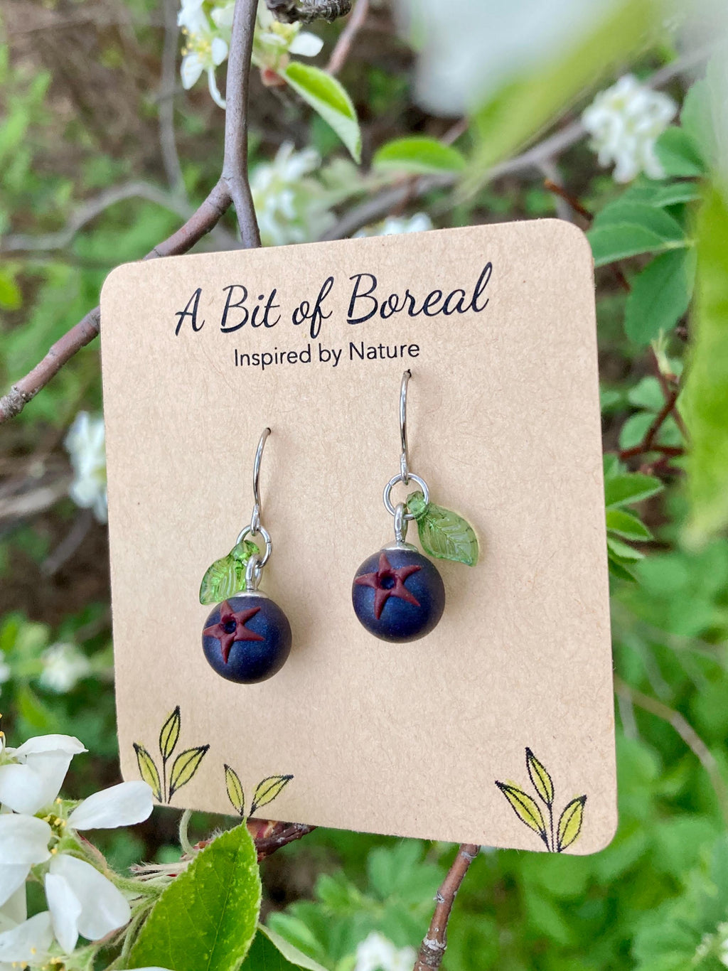 Saskatoon Berry Dangle Earrings