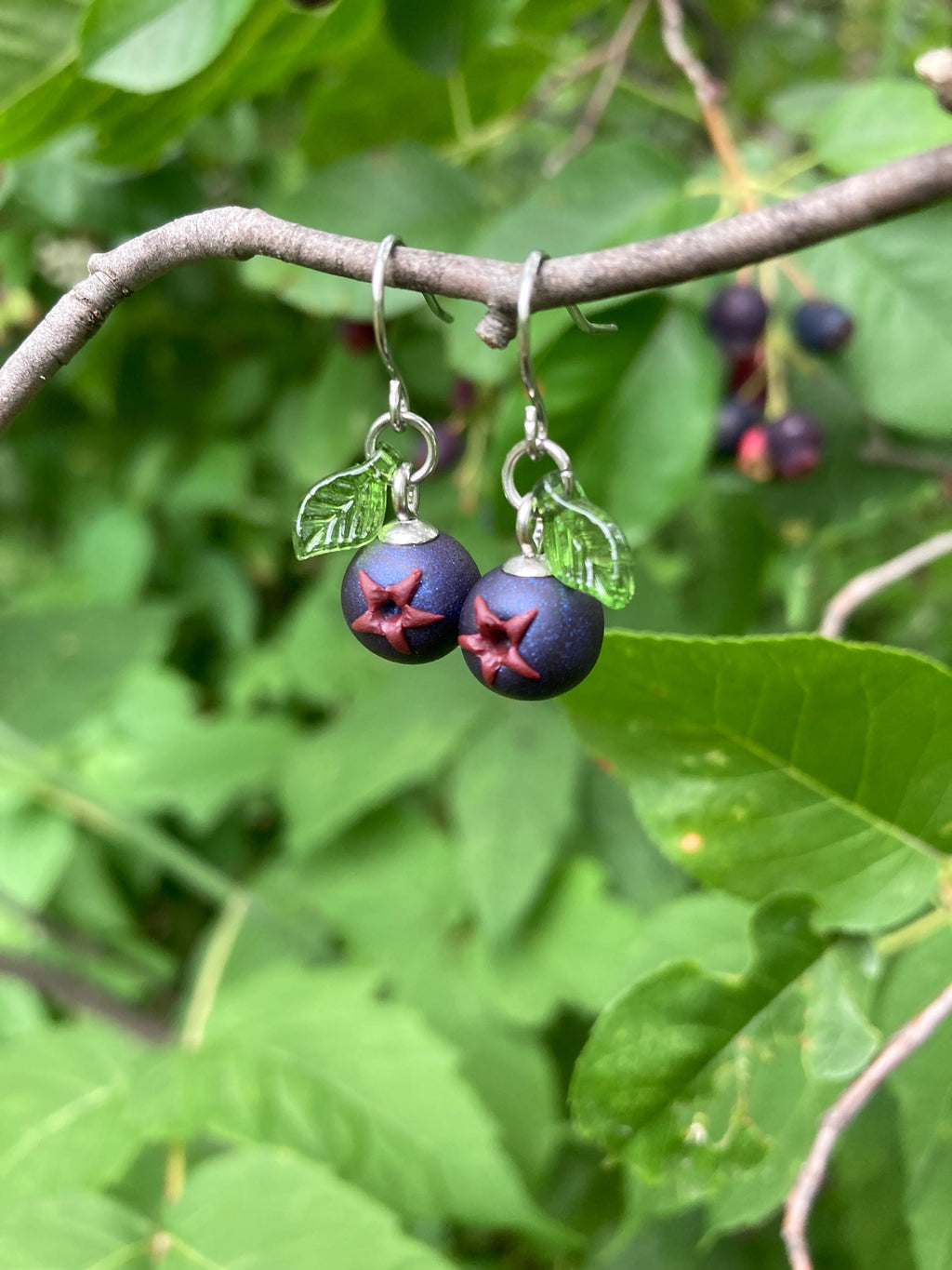 Saskatoon Berry Dangle Earrings