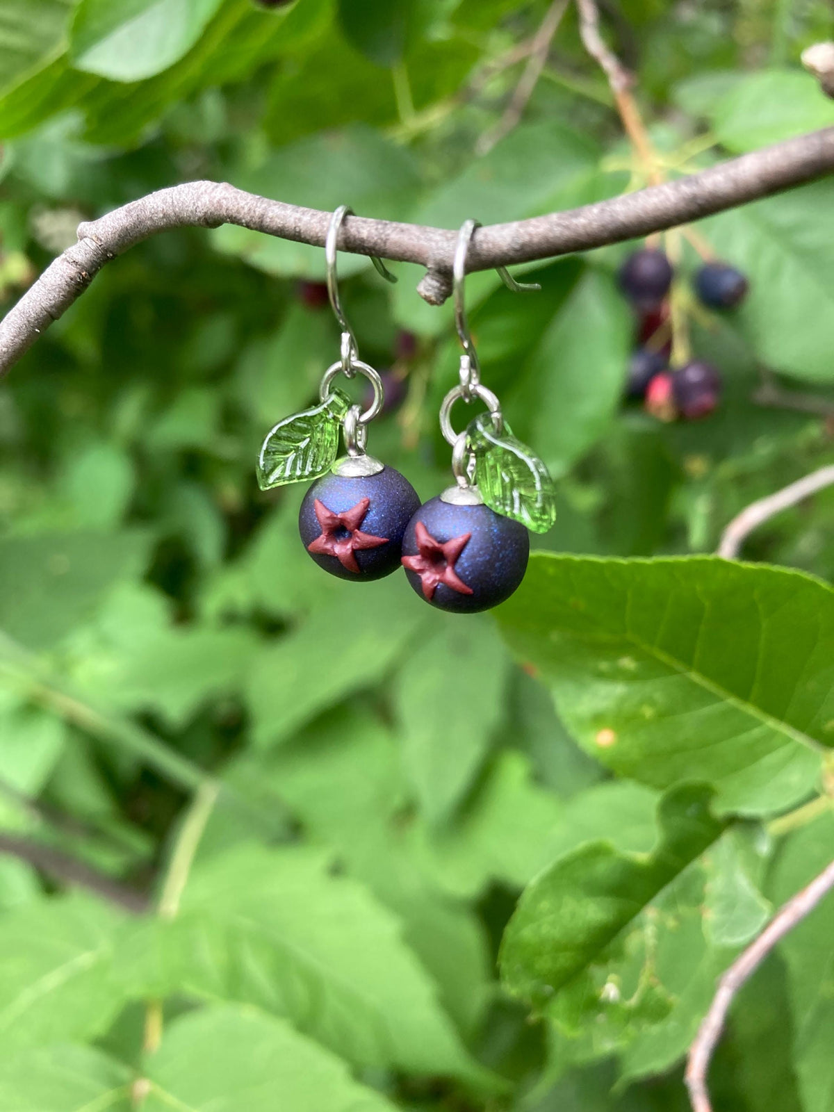 Saskatoon Berry Dangle Earrings