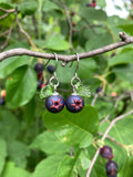 Saskatoon Berry Dangle Earrings