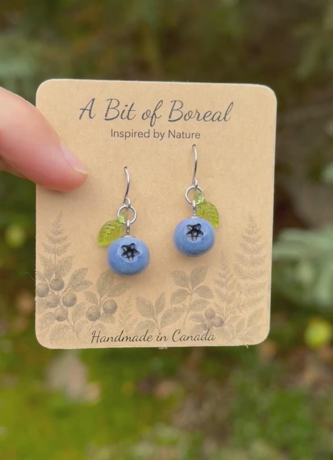 Blueberry Dangle Earrings