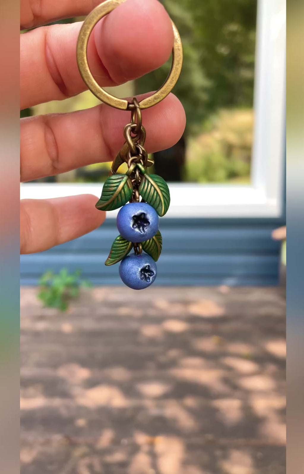 Blueberry Keychain