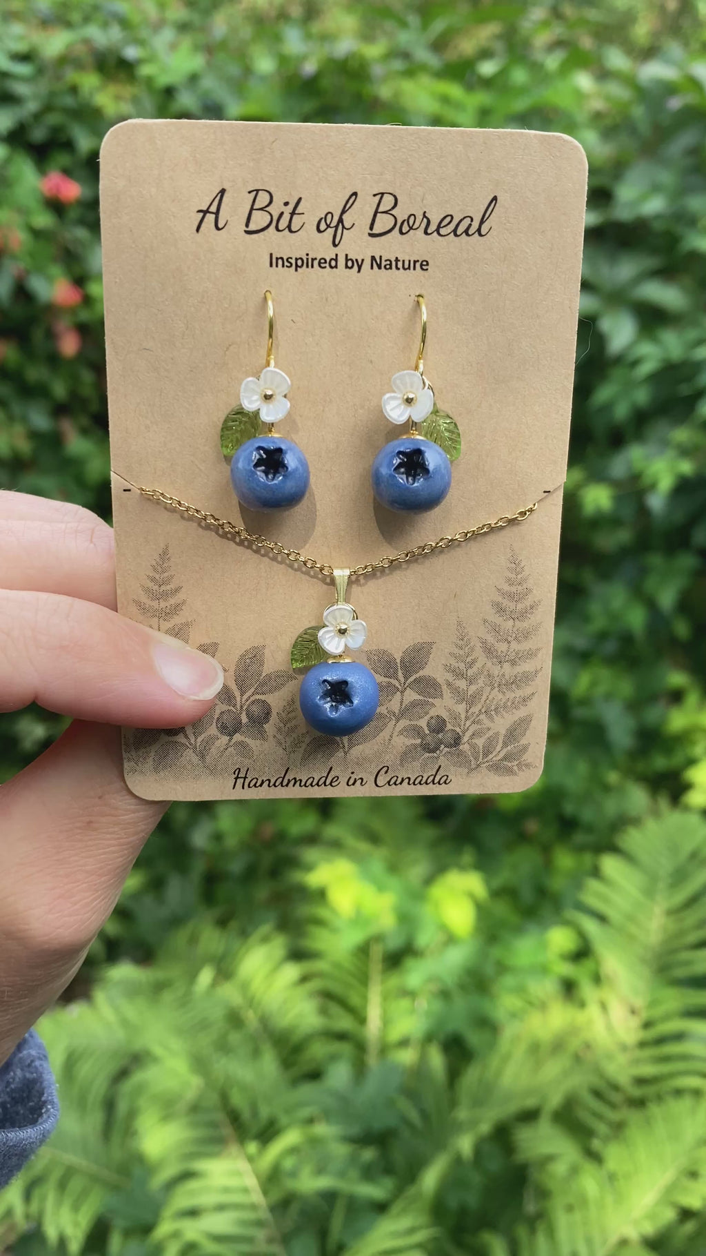 Blueberry Jewelry Set